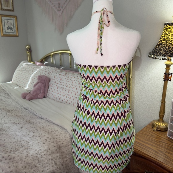 Y2K Pattern Halter Dress - Picture 10 of 10